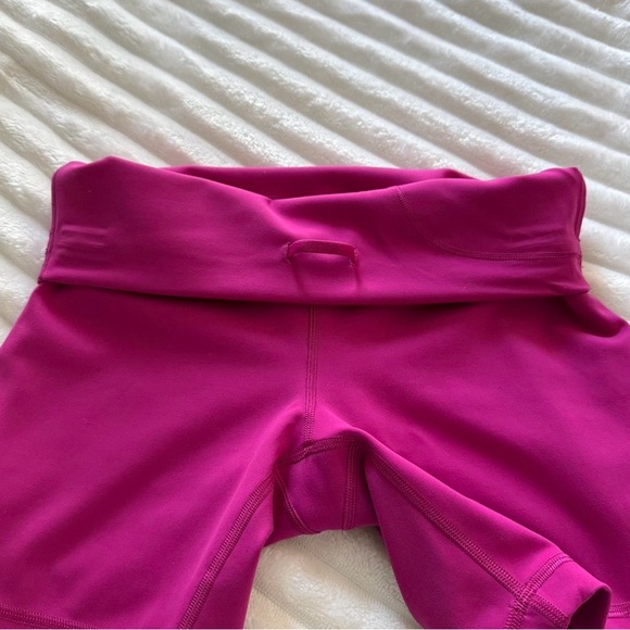 lululemon athletica Women's Magenta Bike Shorts - Picture 6 of 7